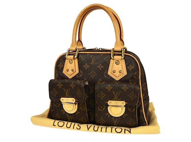 Louis Vuitton Manhattan PM Brown Cloth  ref.1059855