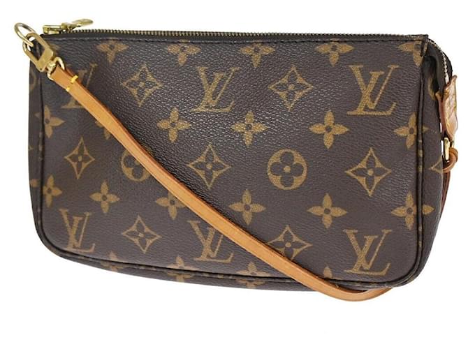 Louis Vuitton Pochette Accessoires Brown Cloth  ref.1059985
