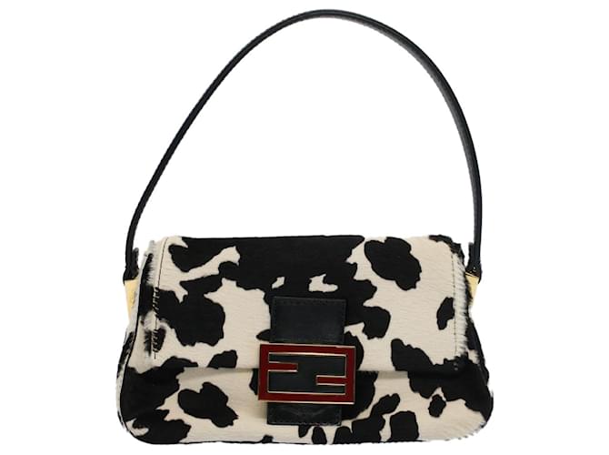 Fendi Baguette Cuir Blanc  ref.1060003