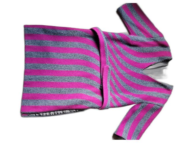 Dries Van Noten Wollkleid Dunkelgrau Anthrazitgrau