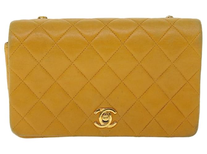 Timeless Chanel Matelassé Camel Leather  ref.1060015