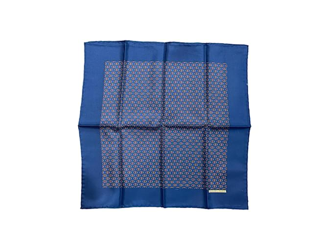 Hermès HERMES  Scarves T.  silk Blue  ref.1060187
