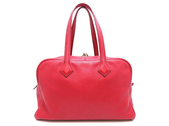 Hermès Victoria Red Leather  ref.1060521