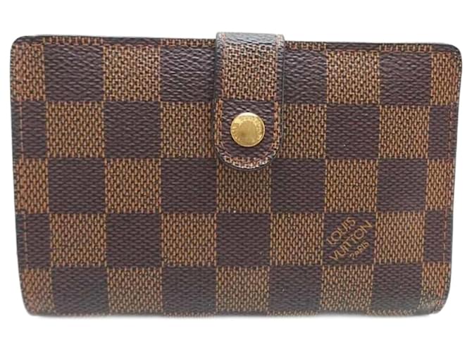 Louis Vuitton Portefeuille viennois Brown Cloth  ref.1060536