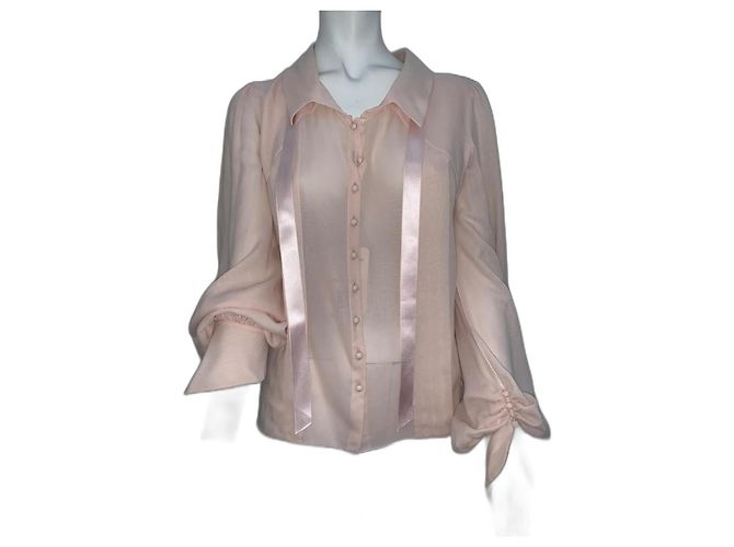 Chanel Pink Silk Top
