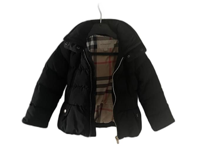 Burberry Girl Coats outerwear Black Polyester  ref.1060598