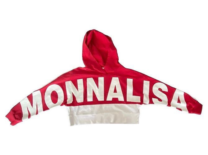 Monnalisa Sweatshirt Weiß und Rot aus Baumwolle 8 Jahre