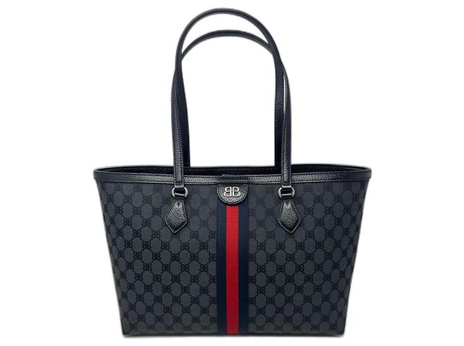 BOLSA DE COMPRAS GUCCI X BALENCIAGA Preto