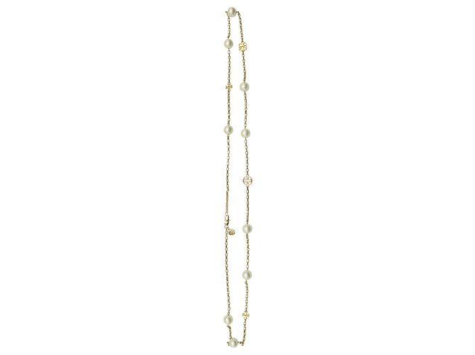 Tory Burch Halskette mit Kunstperlenkette
