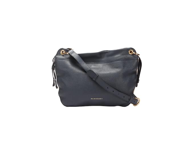 Burberry Leather Bingley Crossbody Bag Blue  ref.1060881