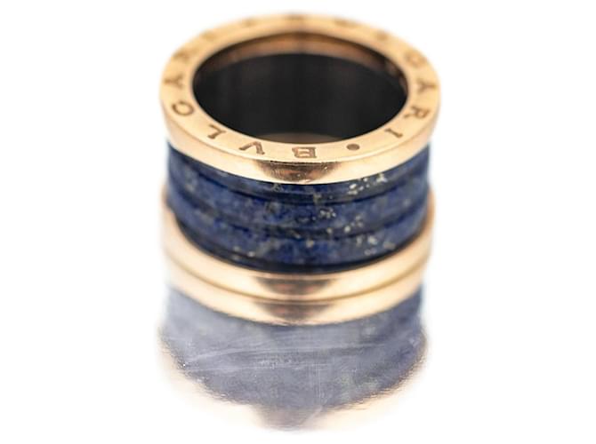Bulgari 18K Lapis Lazuli B.Null1 Ring Schwarz Metall  ref.1061049