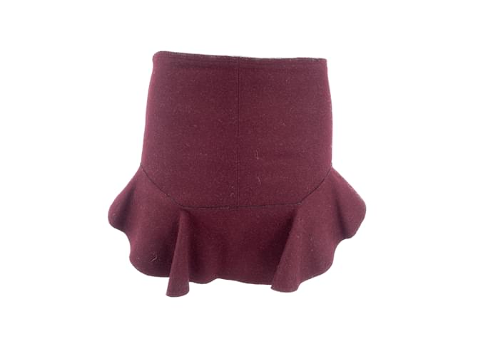 ISABEL MARANT  Skirts T.fr 40 WOOL Dark red  ref.1061086