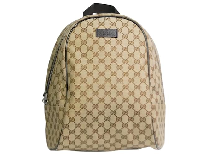 Gucci Brown GG Supreme canvas backpack Cloth ref.1061215 - Joli Closet