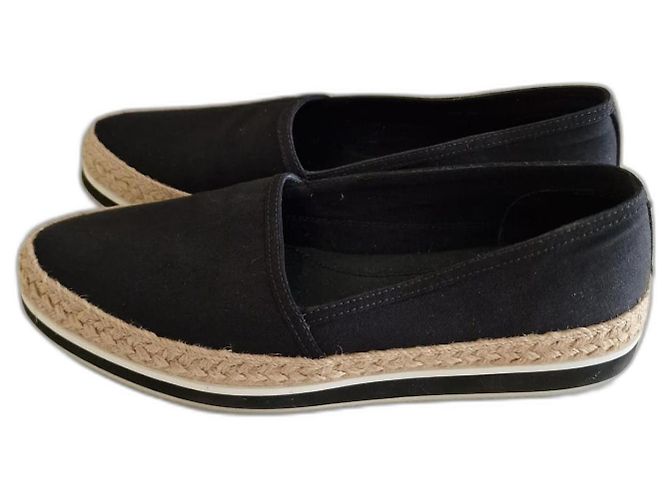 Mocasines Prada de algodón azul