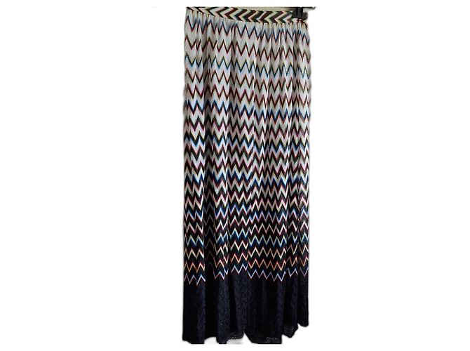 Falda Missoni de algodón beige