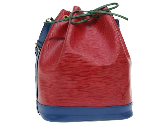 LOUIS VUITTON Epi Noe Bicolor Shoulder Bag Blue Red M44084 LV Auth