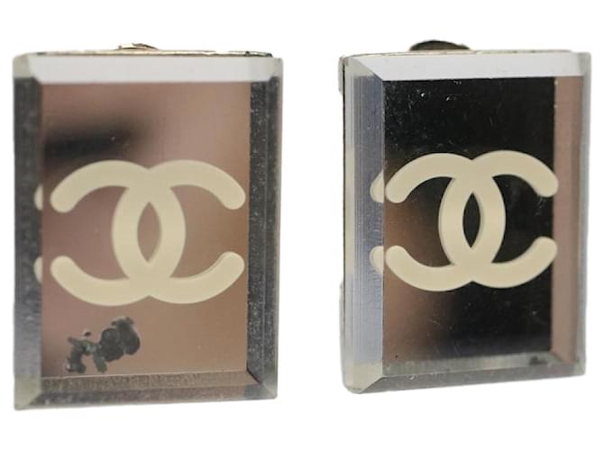CHANEL Earring Clear CC Auth bs8079 Metal  ref.1061614