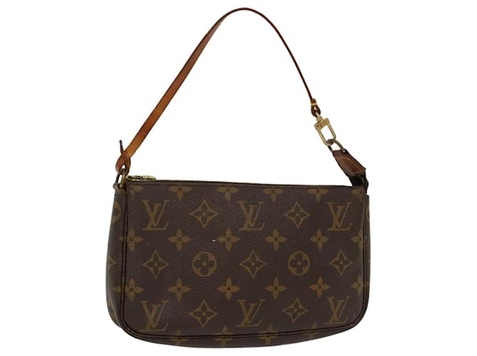 LOUIS VUITTON Monogram Pochette Accessoires Pochette M51980 LV Auth ki3344 Toile Monogramme  ref.1061615