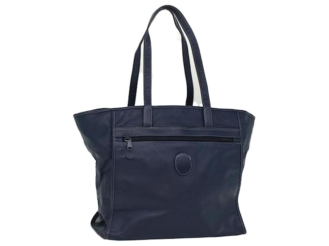 Christian Dior Shoulder Bag Leather Navy Auth bs7845 Navy blue  ref.1061623