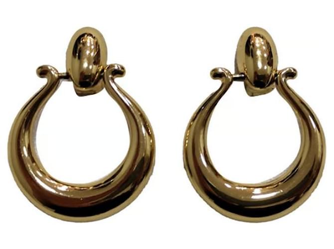 Yves Saint Laurent Earrings Golden Metal  ref.1061681