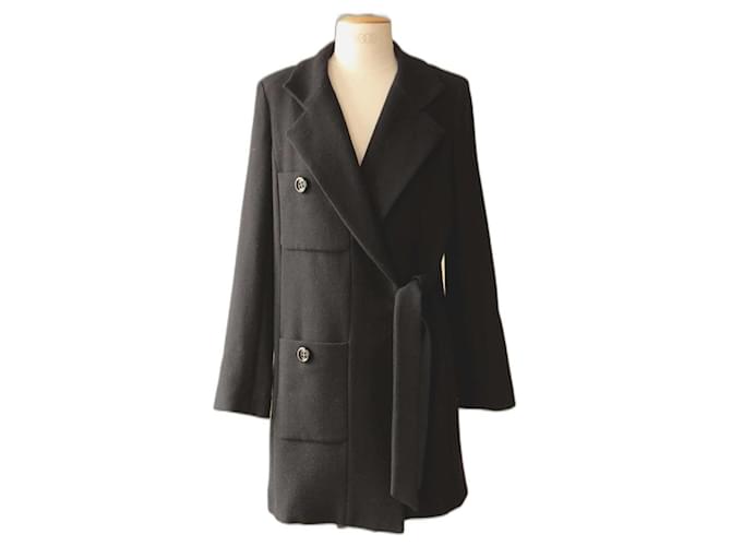 Weill mid-length coat Black Wool  ref.1061686