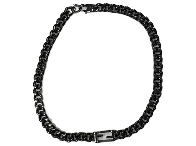 Baguette FENDI Colliers T.  métal Noir  ref.1061717