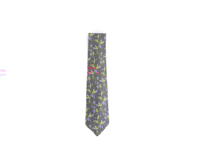 Hermès HERMES Ties T.  Silk Red  ref.1061728