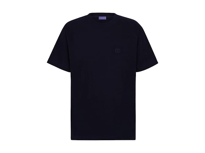 DIOR  T-shirts T.International M Cotton Navy blue  ref.1061734