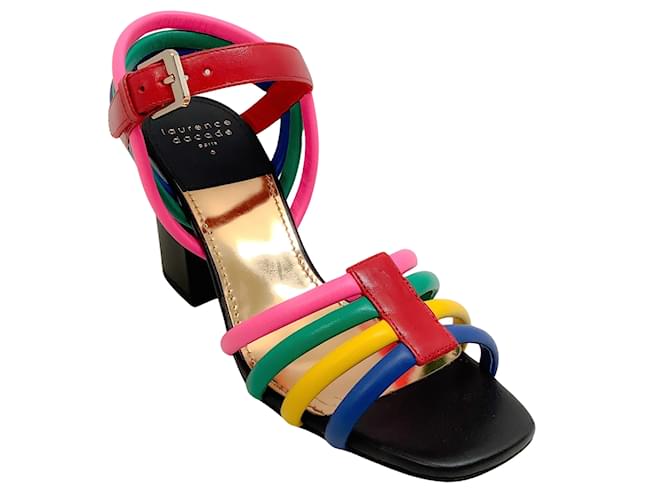 Laurence Dacade Multi Camilla Strappy Sandals Multiple colors Leather  ref.1061771