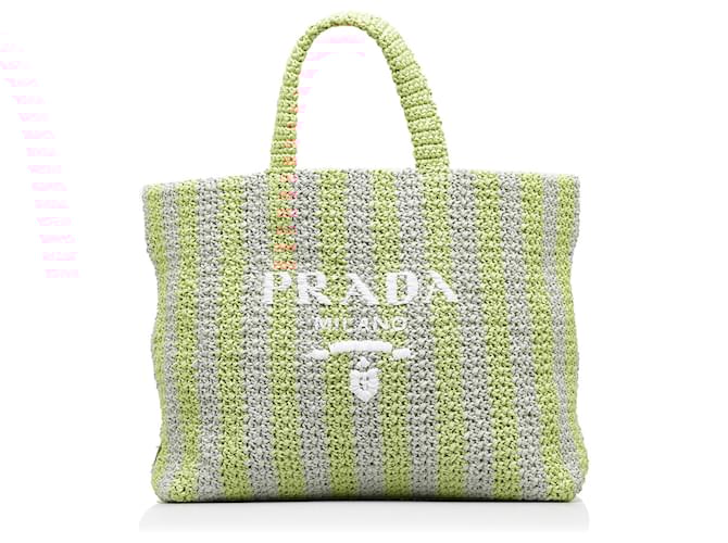 Shopper Prada Tote Bag Aus Raffiabast Prada Pre-Owned 2010-2020s