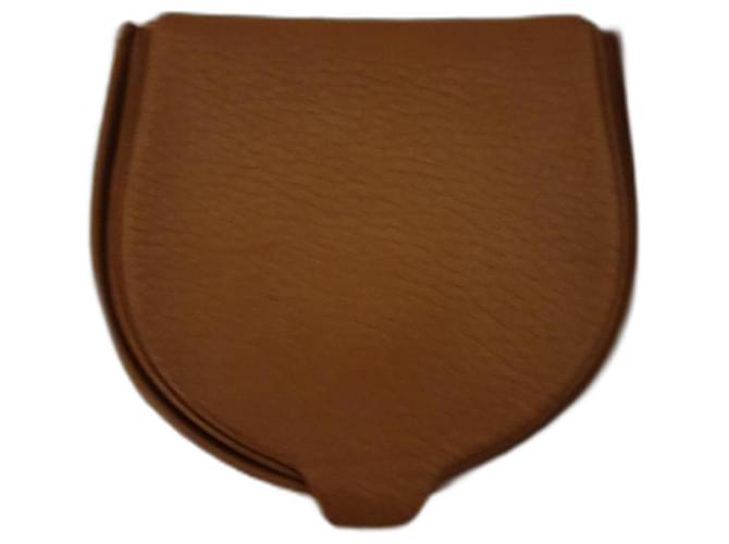 Longchamp Gousset Coin Purse Camel Leather  ref.1062021