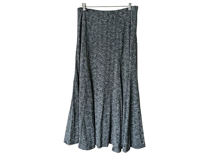 Autre Marque PER UNA Rock aus Viskose Grau XL