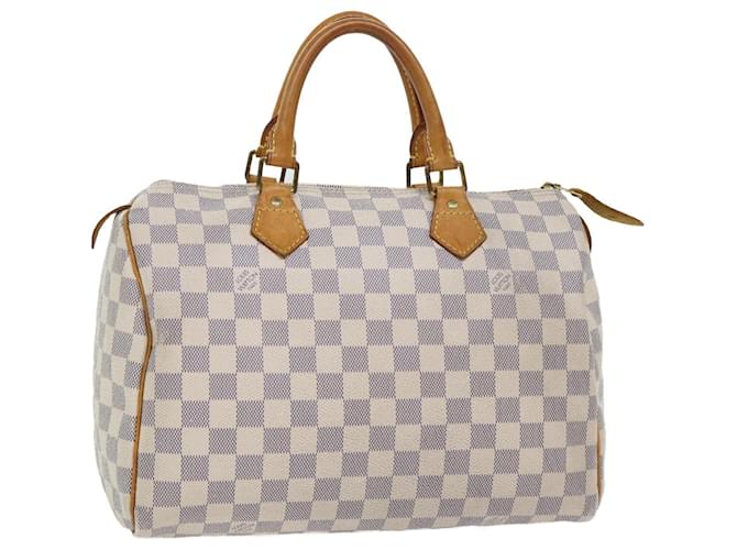 Louis Vuitton Damier Azur Speedy 30 Hand Bag N41533 Auth LV 52412  ref.1062065
