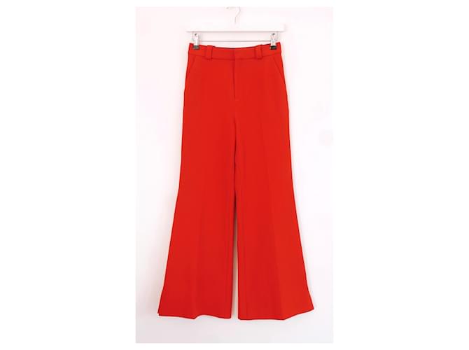 Roland Mouret Dilman Poppy Red trousers Synthetic  ref.1062206