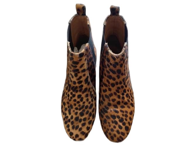 Isabel Marant Etoile Isabel Marant Boots Leopard print Pony-style calfskin  ref.1062293