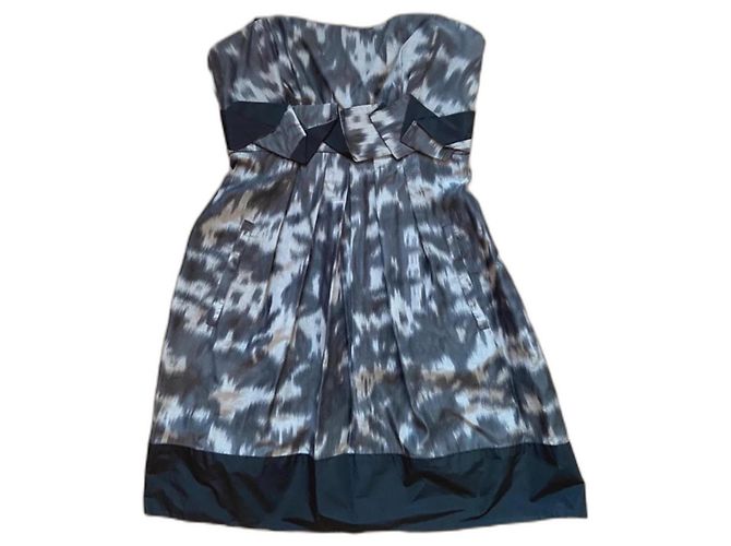 Bcbg Max Azria Bustierkleid mit Preppy-Seide Max Azria Grau Anthrazitgrau