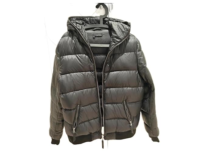Down jacket the kooples Black Leather  ref.1062310