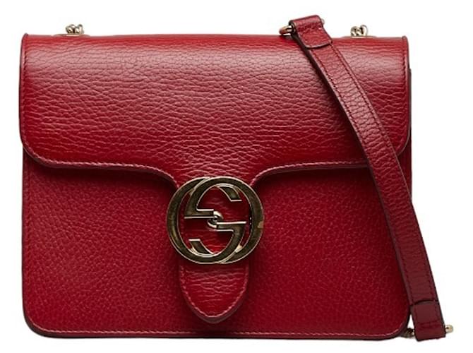 gucci Red Leather  ref.1062412