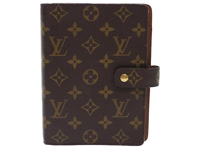 Louis Vuitton Agenda MM Brown Cloth  ref.1062499