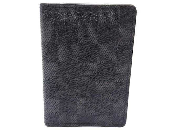 Louis Vuitton Damier Graphite Card Case Damier Graphite Pocket Organizer  N63143