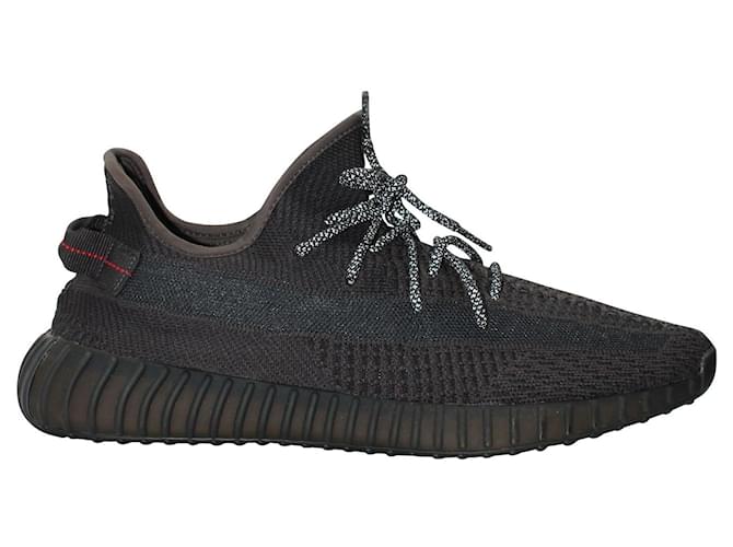 Autre Marque ADIDAS YEEZY BOOST 350 V2 Sneakers in 'Onyx' Black Synthetic Nylon  ref.1062675