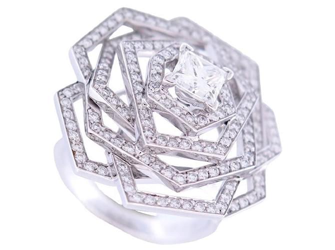 Camelia Chanel Ring 1932 T 55 WEISSES GOLD 18K & 167 Diamanten 2.31CT-DIAMANTENRING Silber Weißgold  ref.1062710