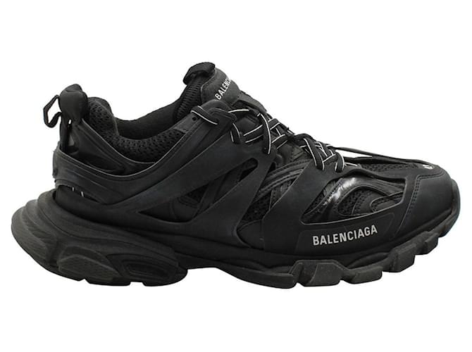 Autre Marque Balenciaga Track Sneakers aus schwarzem Polyurethan Kunststoff  ref.1062820