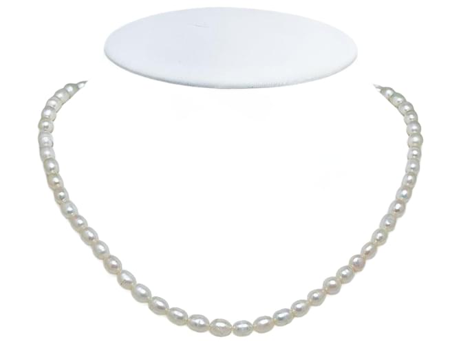 & Other Stories Juego de collar y aretes de perlas clásicas Blanco  ref.1062830