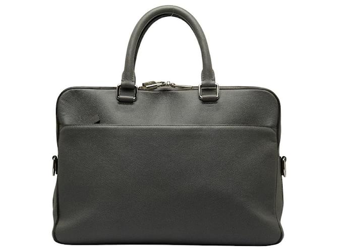 Louis Vuitton Taiga Porte-Documents Business MM M32709 Grey Leather Pony-style calfskin  ref.1062853