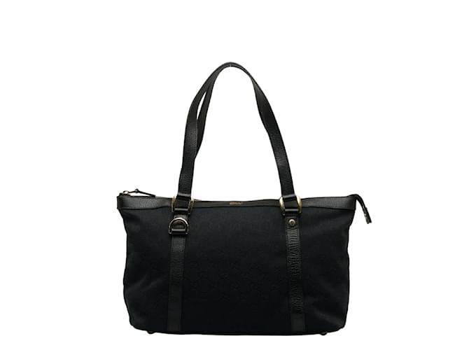 Gucci GG Canvas Abbey Tote Bag Canvas Tote Bag 141470 in Good condition Black Cloth  ref.1062896