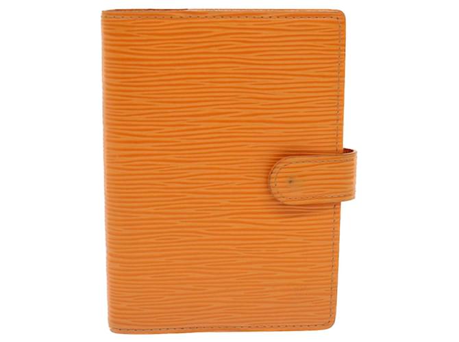 Louis Vuitton Agenda PM Orange Leder  ref.1063097