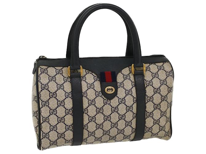 Gucci navy boston on sale bag