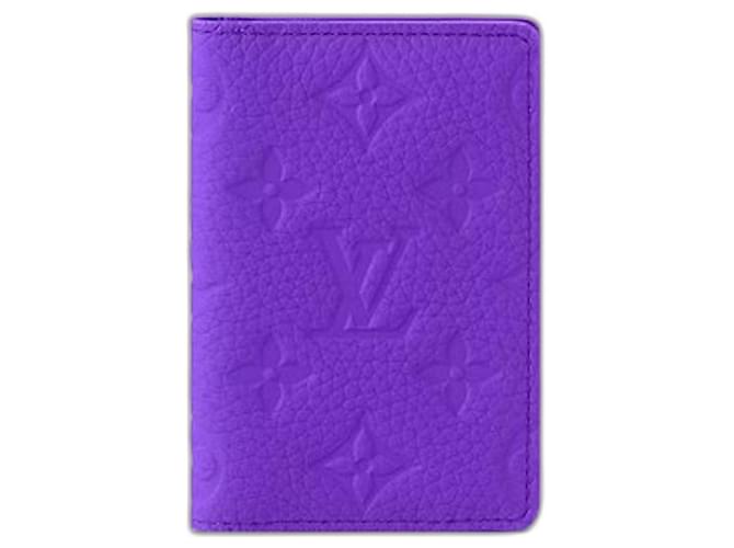 Louis Vuitton Organizador de bolso cor violeta LV Roxo Couro  ref.1063447
