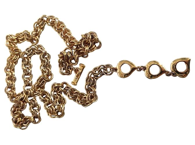 Autre Marque Long necklaces Golden Gold-plated  ref.1063487